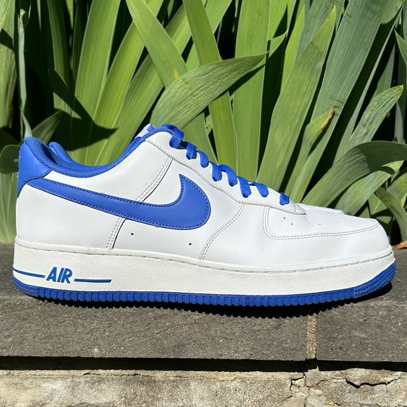 Nike Air Force 1 '07 White Medium Blue Sneakers Shoes Trainers DH7561-104 Jordan - Picture 8 of 16